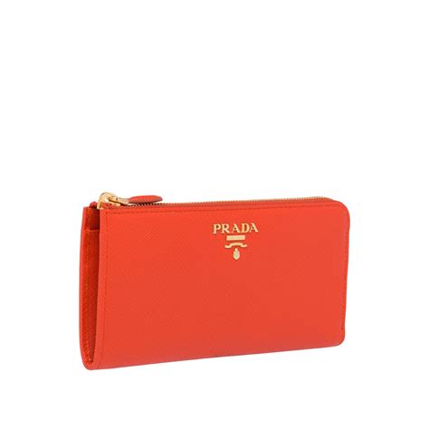 Prada wallet red inside